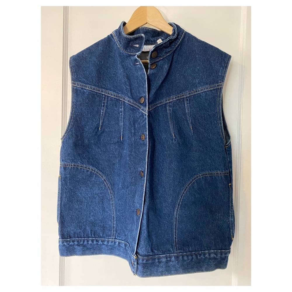 Vtg Levis Denim Vest - image 1